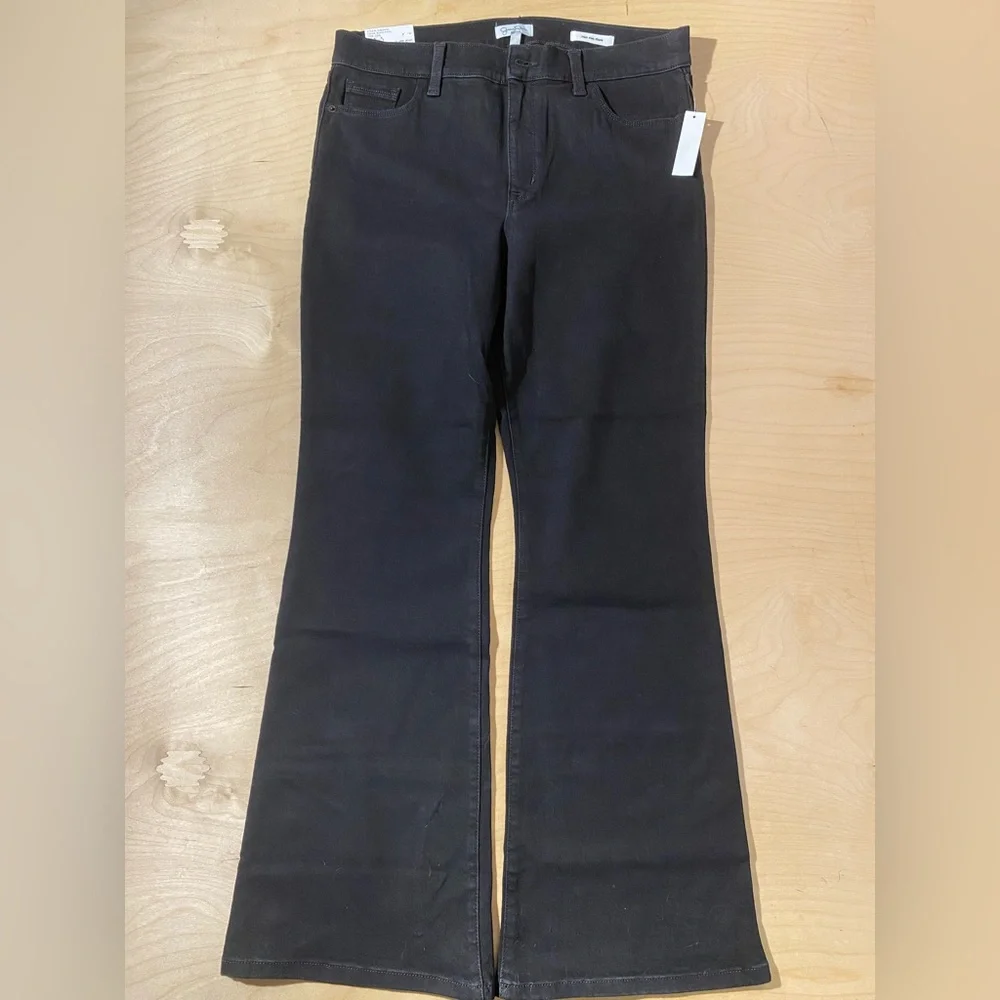 Jessica Simpson Classic Black High Rise Flare Jeans 14 (QJ) - Picture 3 of 7